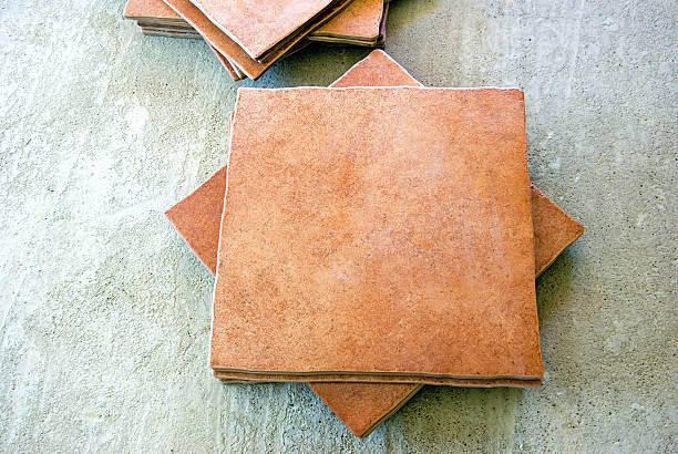 Tiles on floor stock photo