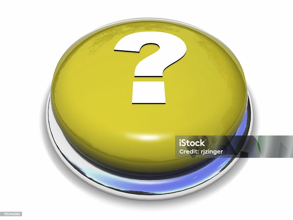 Question button  Asking Stock Photo