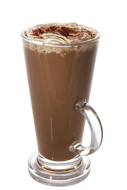 istock tall cup of fresh coffee latte with wipped cream isolated 92246431
