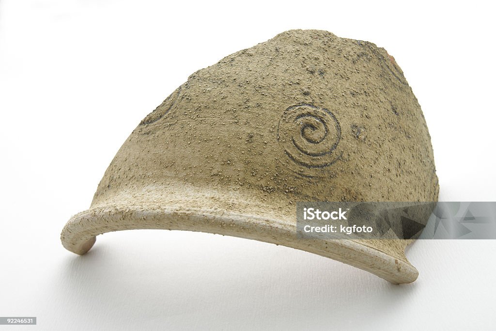 Broken crock, potsherd, de cerâmica de suporte - Royalty-free Figura para recortar Foto de stock