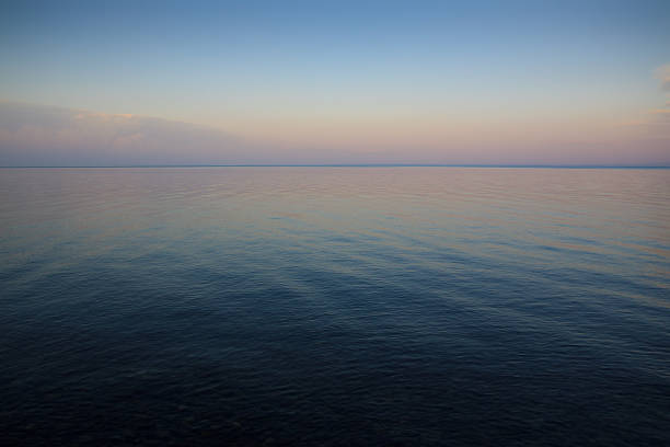 Twilight seascape stock photo