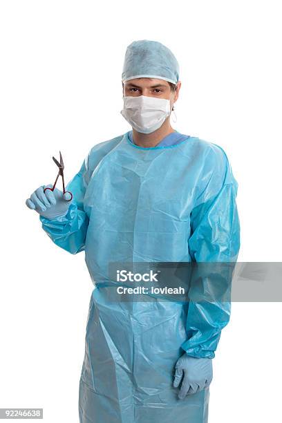 Cirujano Con El Instrumento Quirúrgico Foto de stock y más banco de imágenes de Agarrar - Agarrar, Cirujano, Herramienta de trabajo