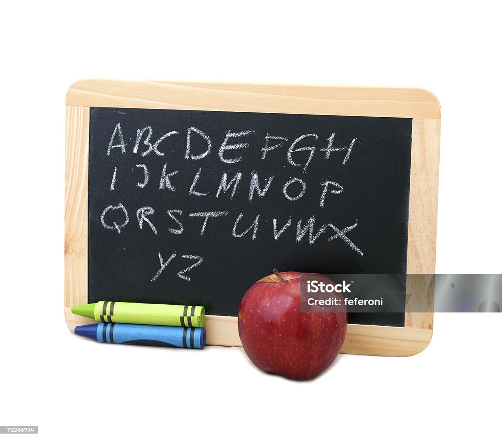 Blackboard alphabet  Alphabet Stock Photo