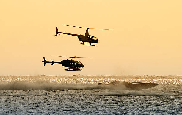 Offshore marine race stock photo