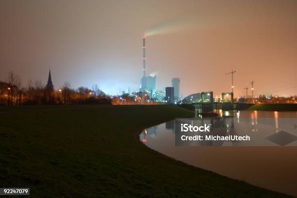 Elektrownia I Podnoszenia Bridge - zdjęcia stockowe i więcej obrazów Przemysł - Przemysł, Kopalnia węgla, Noc