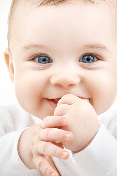 bebé - baby cute laughing human face fotografías e imágenes de stock