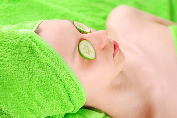 istock Woman in towel 92247548