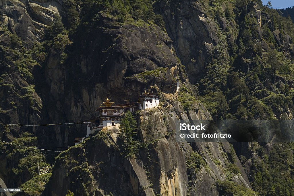 부탄, 탁상 수도원 - 로열티 프리 0명 스톡 사진