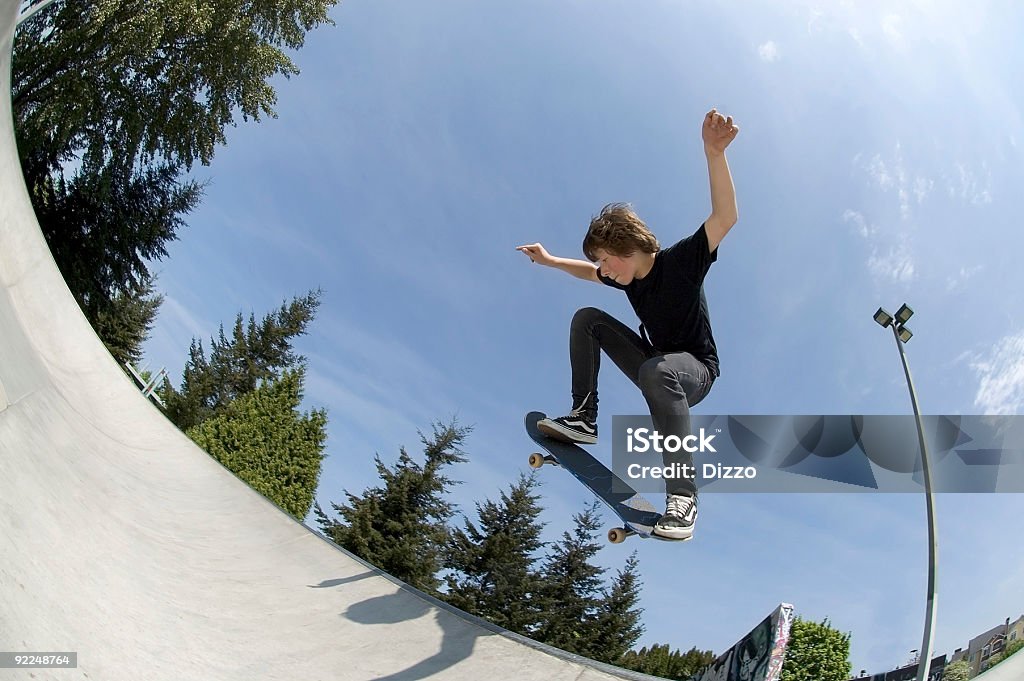 Esportes de ação-Josh BS ar - Foto de stock de Bowl - Parque de skate royalty-free