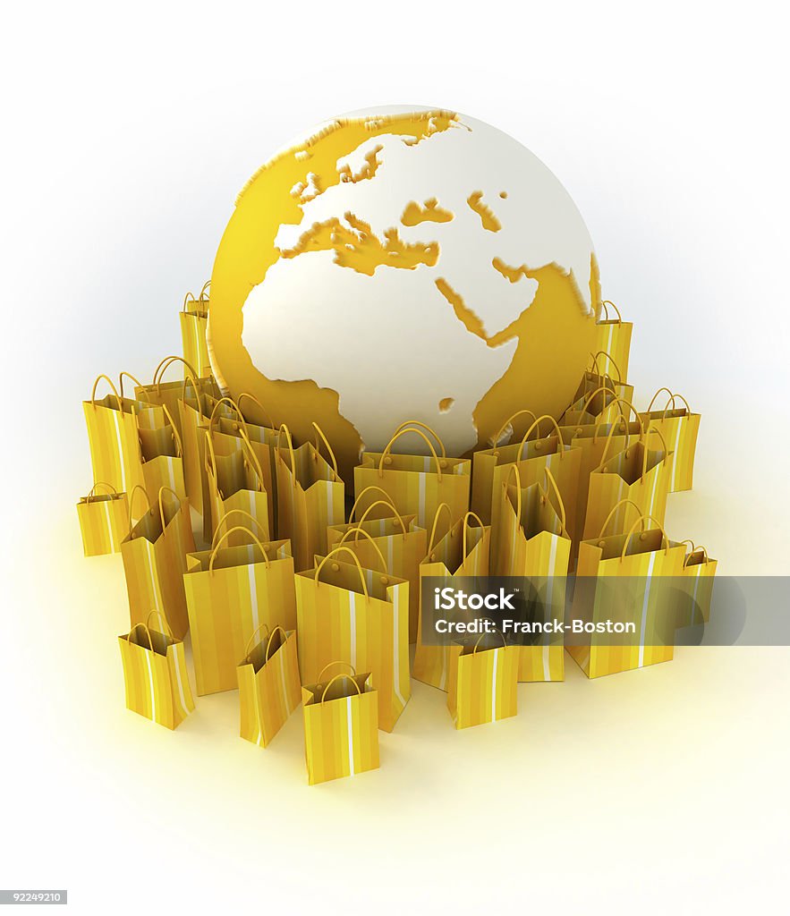 Comerciales de todo el mundo en amarillo - Foto de stock de Amarillo - Color libre de derechos