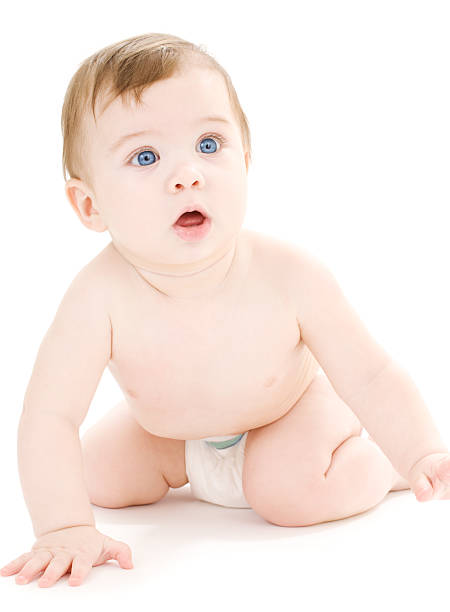 istock crawling baby boy in diaper 92249311