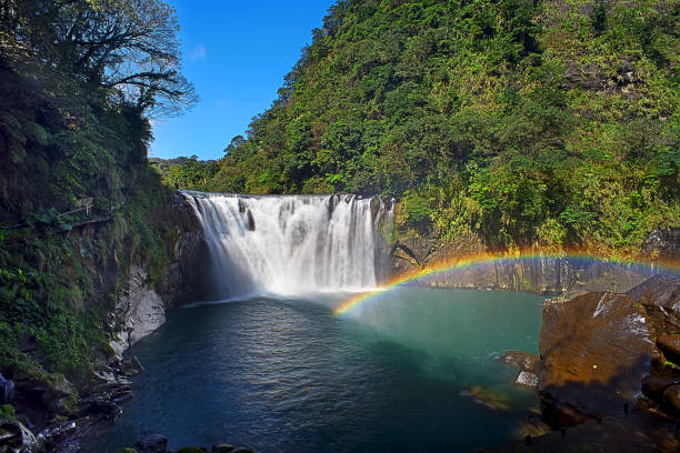 istock Beautiful Waterfall in Shifen Waterfall,Taiwan,Long Exposure 922496092
