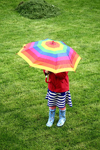 istock Umbrella and the girl 92249902