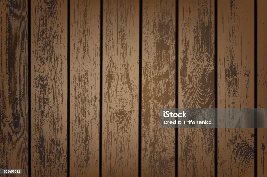 Brown wooden panels Brown wooden panels. Old grunge surface of the timber. Background table top. Stock vector illustration. Wood - Material stock vector