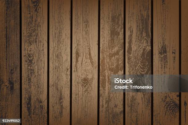 Brown Wooden Panels Stock Illustration - Download Image Now - Wood - Material, Backgrounds, Fence