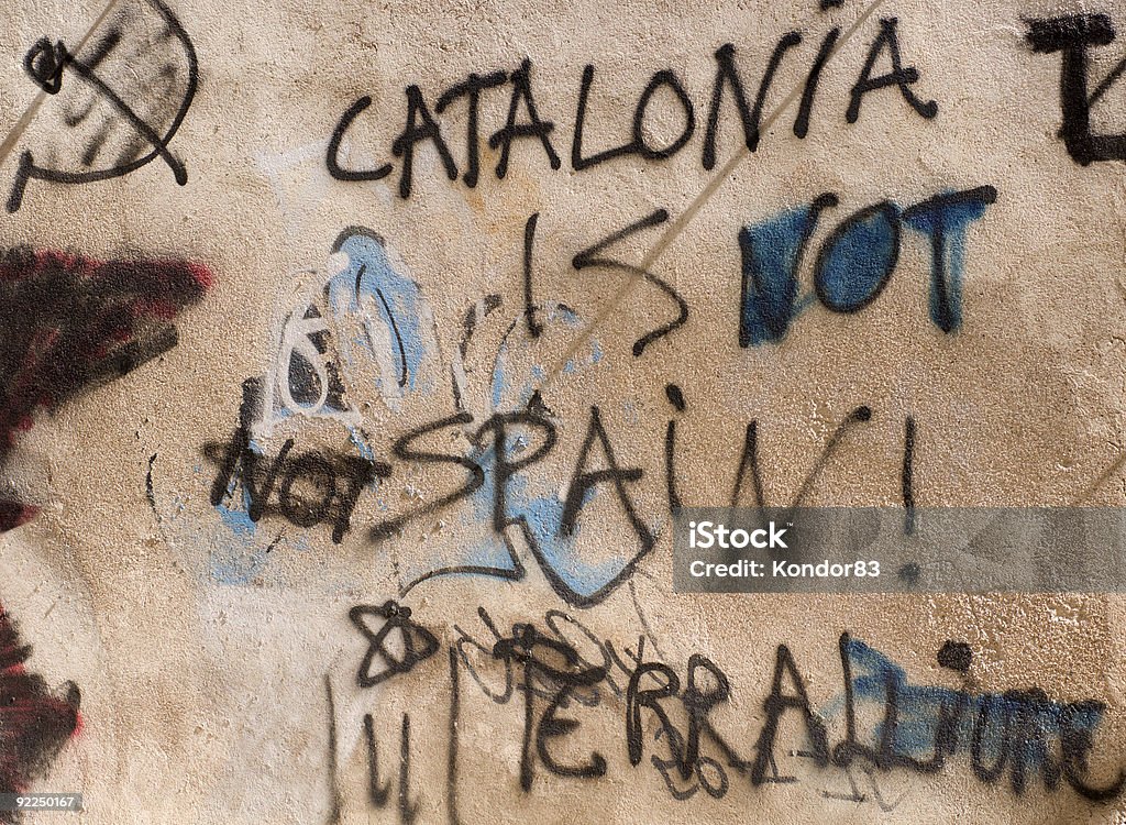 카탈로니아 트래블카드 스페인 - 로열티 프리 불매 운동 스톡 사진
