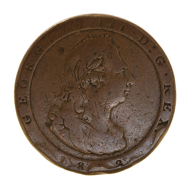 istock King George III British Penny Coin - economic history 92250194