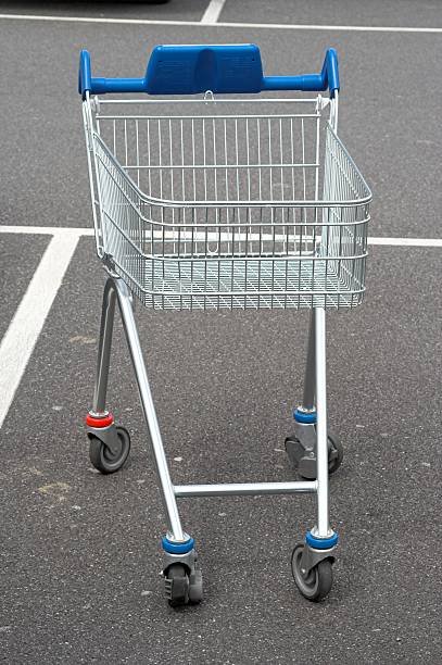 istock Shopping Trolley In Parking Space 92250410