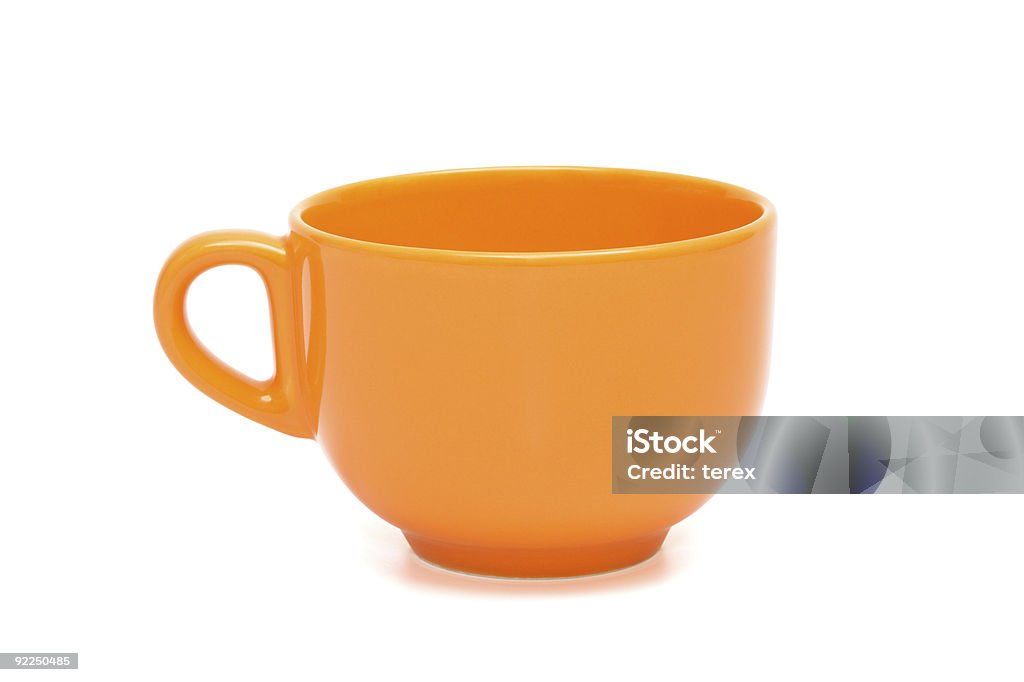orange cup - Lizenzfrei Essgeschirr Stock-Foto