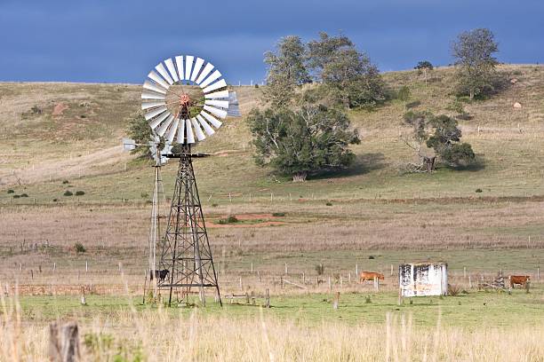 istock Windmill In Country Field 92250590