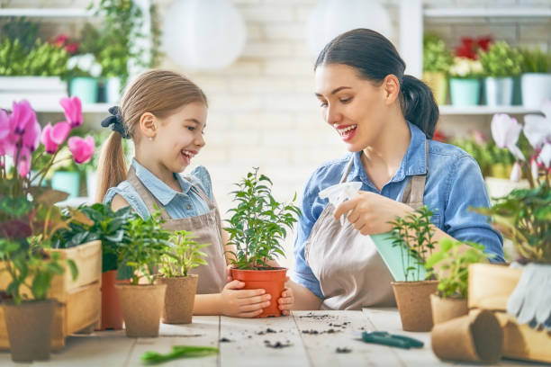 istock Happy family in spring day. 922506270