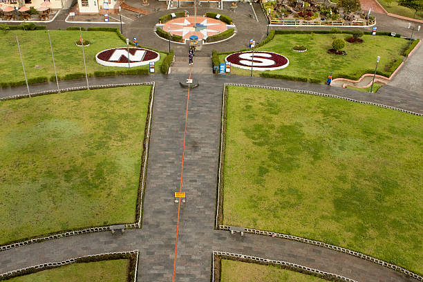 Equator line in Quito Ecuador  equator line stock pictures, royalty-free photos & images