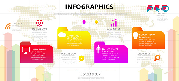 Infographic design vector and icons can be used for workflow layout, diagram processes.