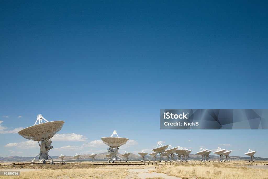 Satellite Array - VLA  Antenna - Aerial Stock Photo