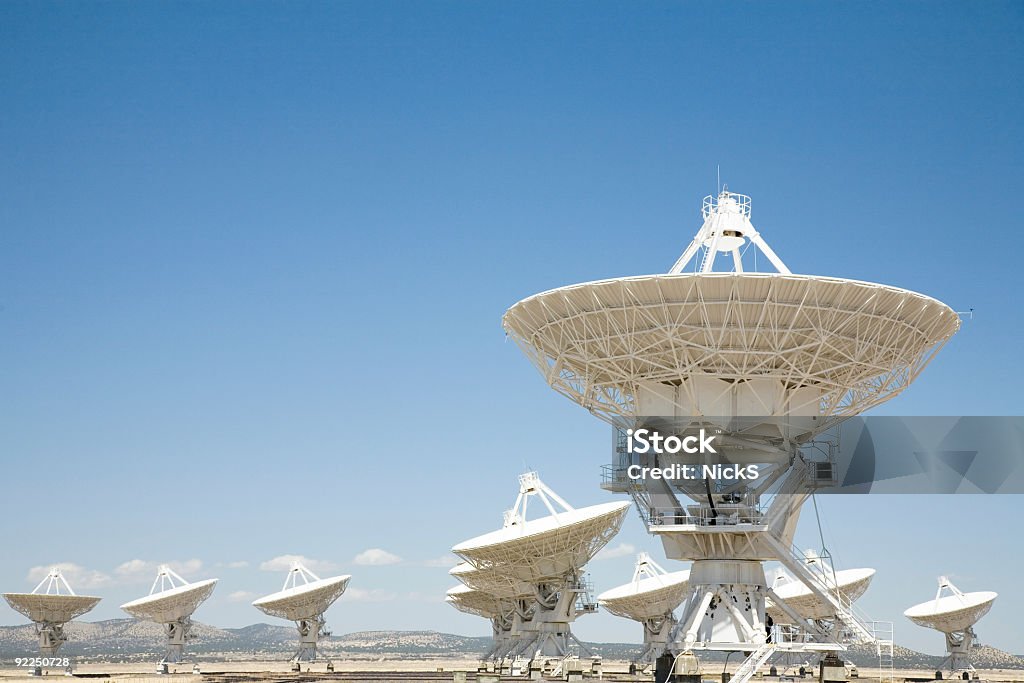 Satellite Array - VLA  Antenna - Aerial Stock Photo
