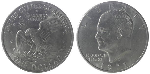 istock Financial / Economic History : Eisenhower US Dollar Coin 1971 92250809