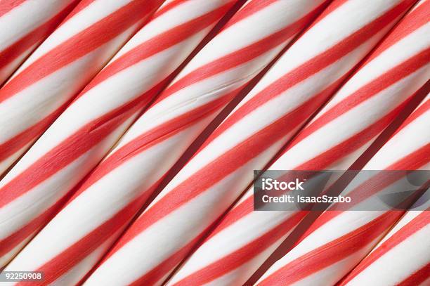 Candy Canes Diagonal Closeup Stock Photo - Download Image Now - Backgrounds, Candy, Candy Cane