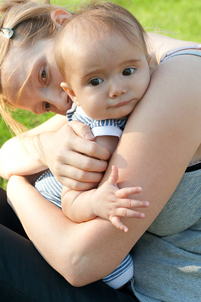 istock Mother embracing baby 92250979
