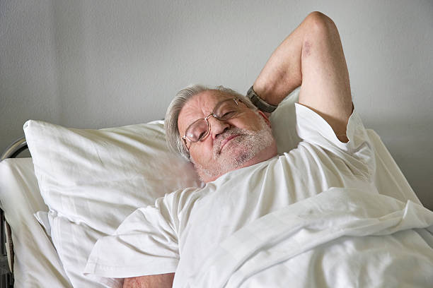 istock Senior man in hospital 92251263