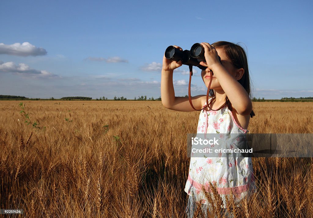 Ich sehe ihn - Lizenzfrei Fernglas Stock-Foto