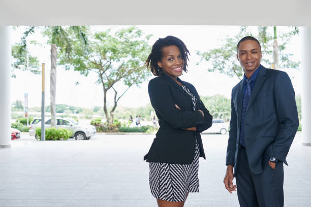 istock Smiling Colleagues Enjoying Fresh Air 922518392
