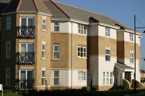 istock Modern 3 storey Houses 92252213