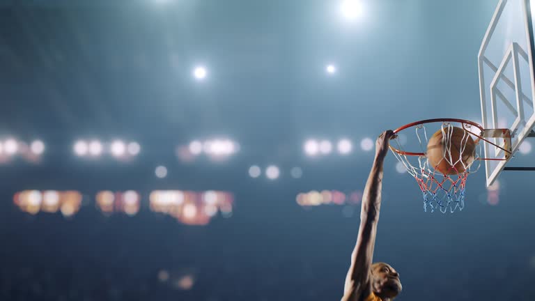 Basketball game moment