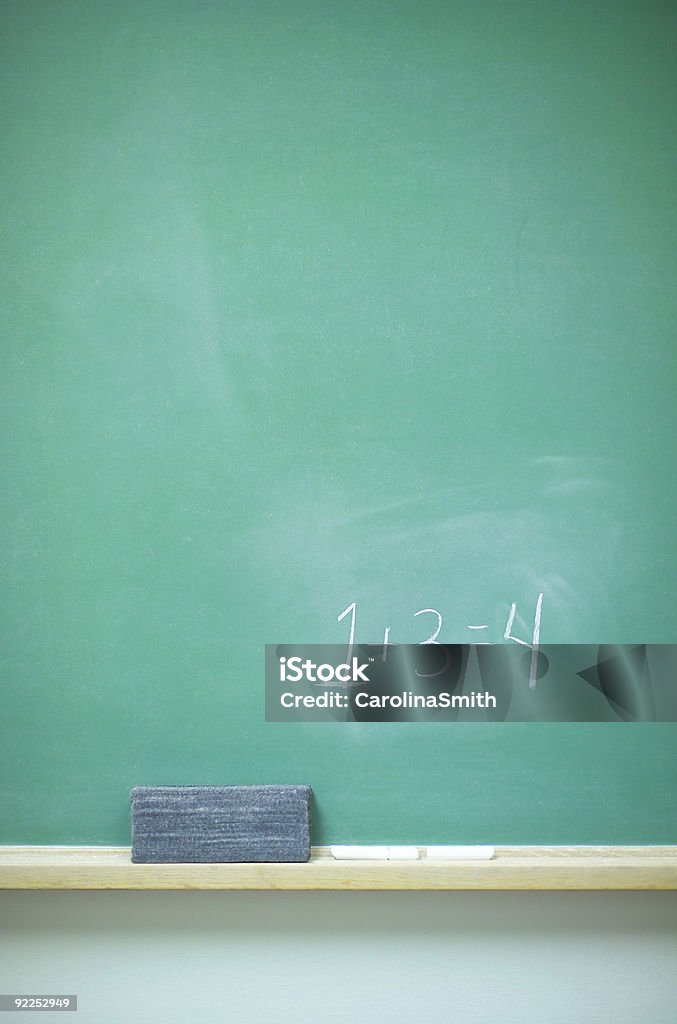 Chalkboard con numeri - Foto stock royalty-free di Numero 1