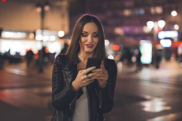 istock Modern woman and smartphone 922530228