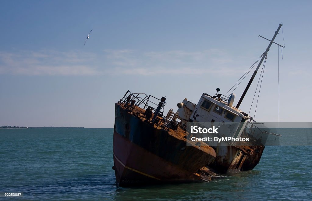 O naufrágio - Royalty-free Barco à Vela Foto de stock