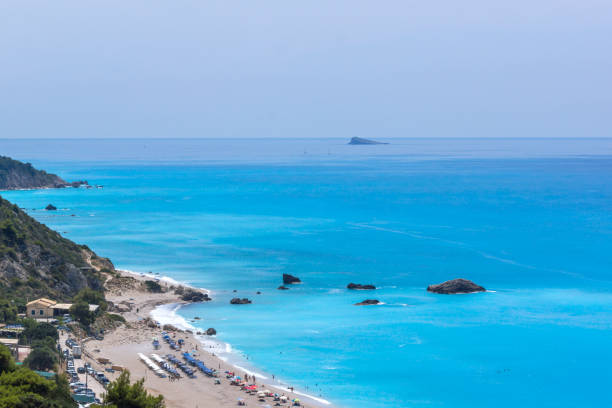 istock Panoramic view of Kathisma beach, Lefkada, Greece 922531026