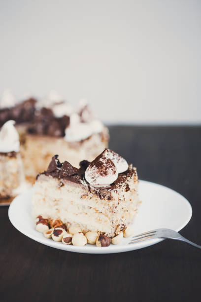 istock Meringue cake with hazelnuts and buttercream 922534870