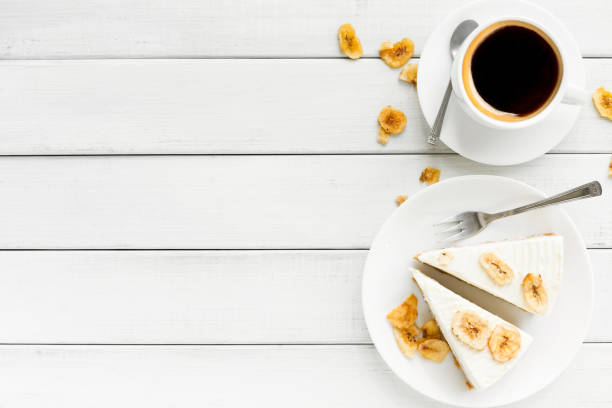 istock Delicious banana cake on table 922535094