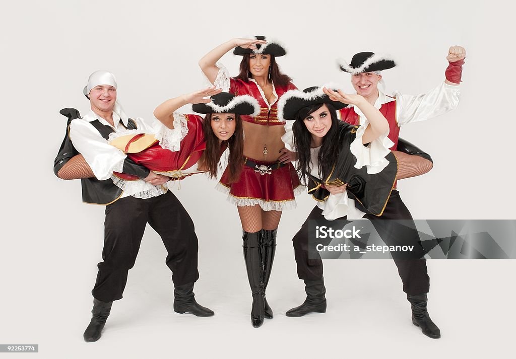 Dançarinos de pirata costumes - Royalty-free Pirata Foto de stock