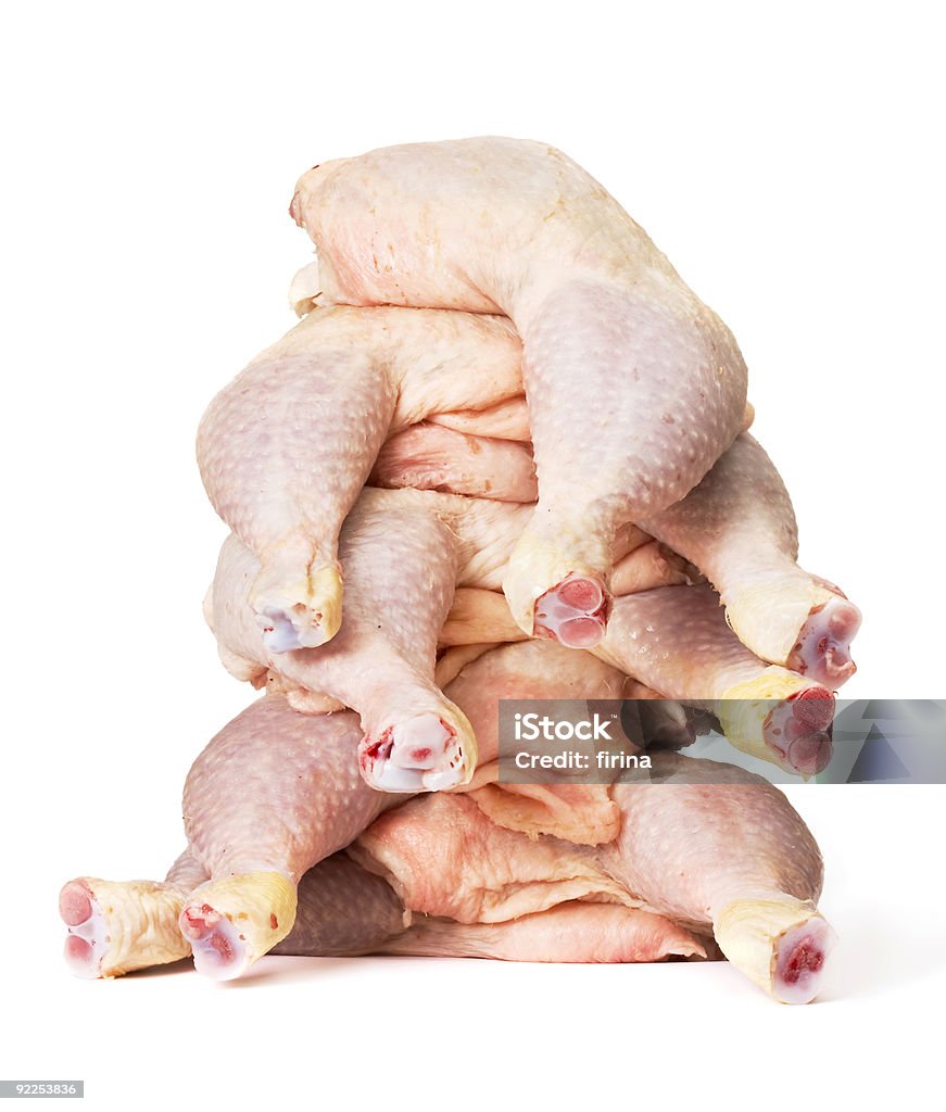 Cosce di pollo crudo - Foto stock royalty-free di Alimentazione sana