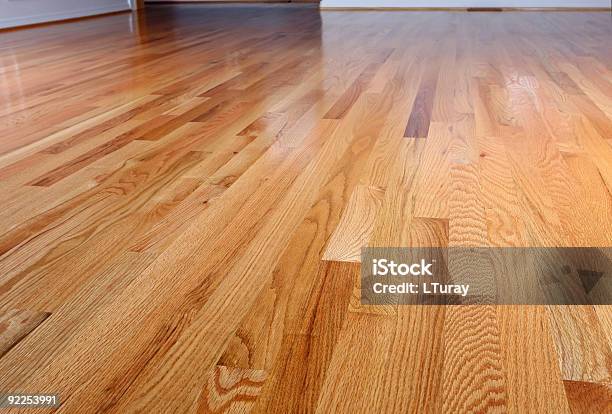Shiny Hardwood Floors Stock Photo - Download Image Now - Hardwood, Flooring, Building Entrance