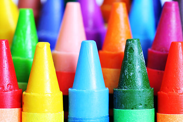 istock Colorful tips of various crayons 92254116
