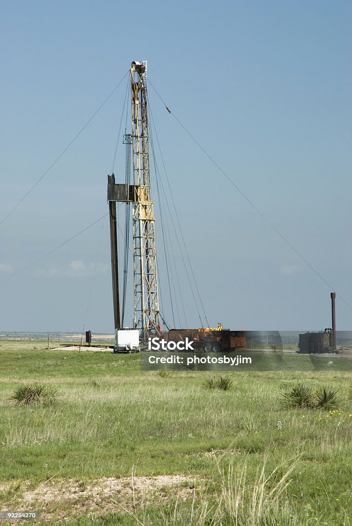 work-over rig 6  Oil Field Stock Photo