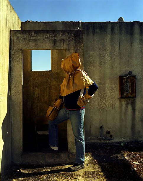 istock Man with Paper Bag Over His Head 92254839