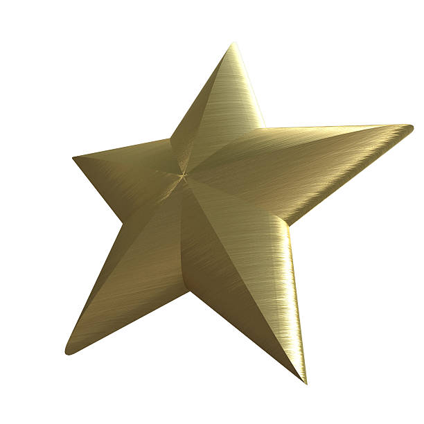 ゴールドの星 - first class star shape rank gold ストックフォトと画像